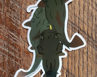 Catfish Stringer Sticker Decal