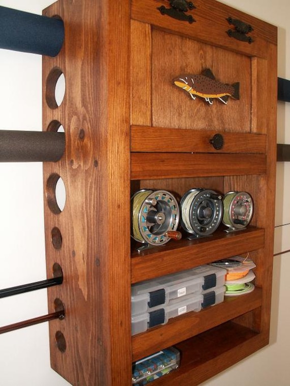 The Kinniconnick Creek Fly Rod Reel Storage Cabinet Etsy