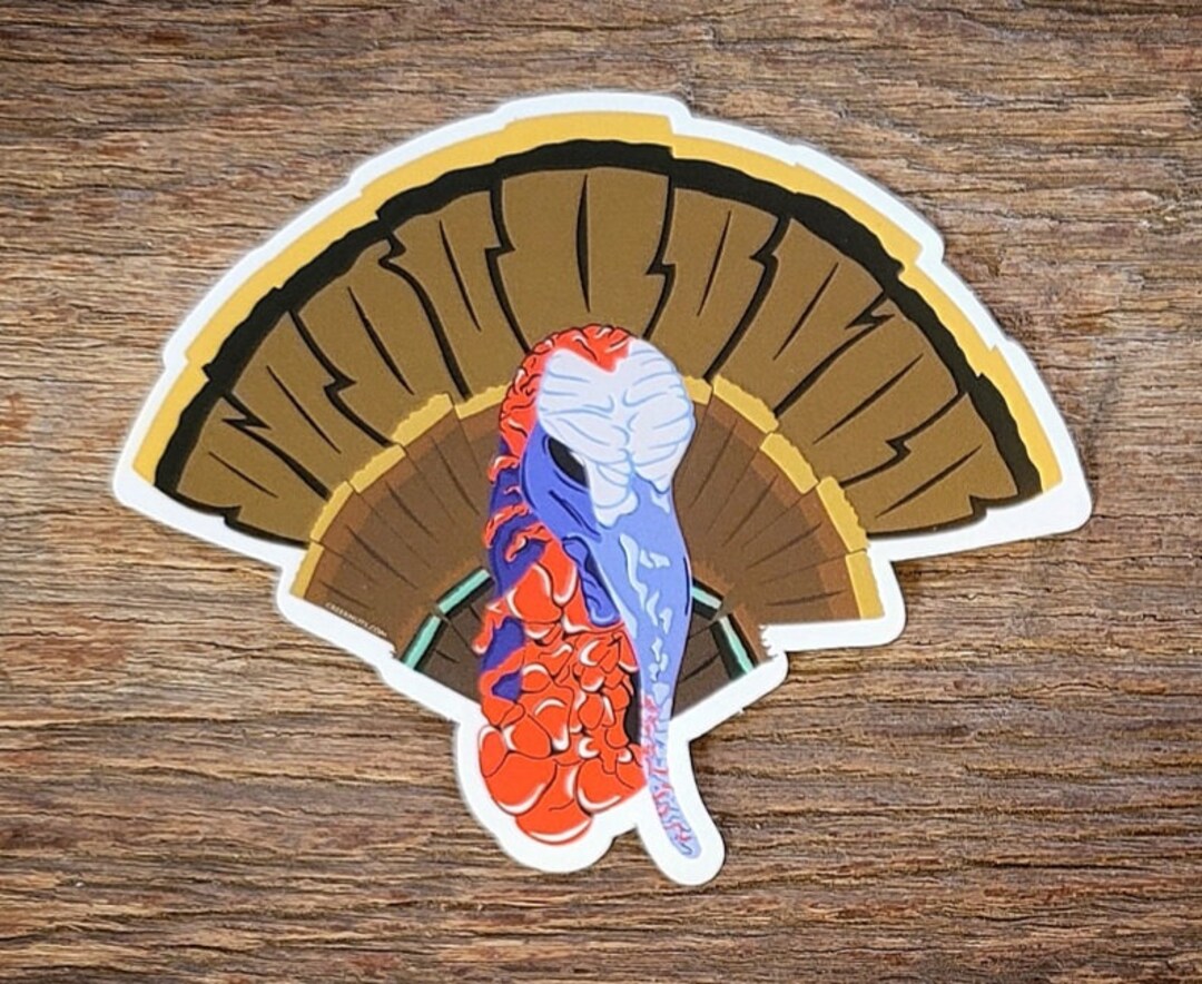The Angry Turkey Sticker Decal - Etsy