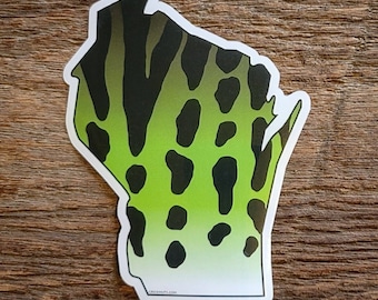Wisconsin Fish Skin Stickers Decals