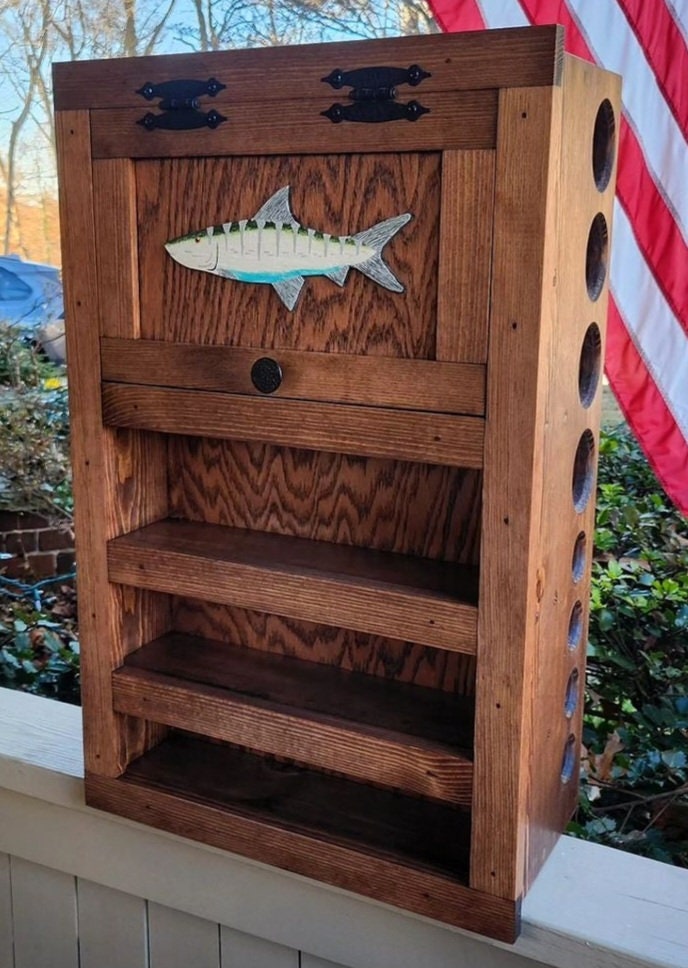 The Kinniconnick Creek Fly Rod & Reel Storage Cabinet 