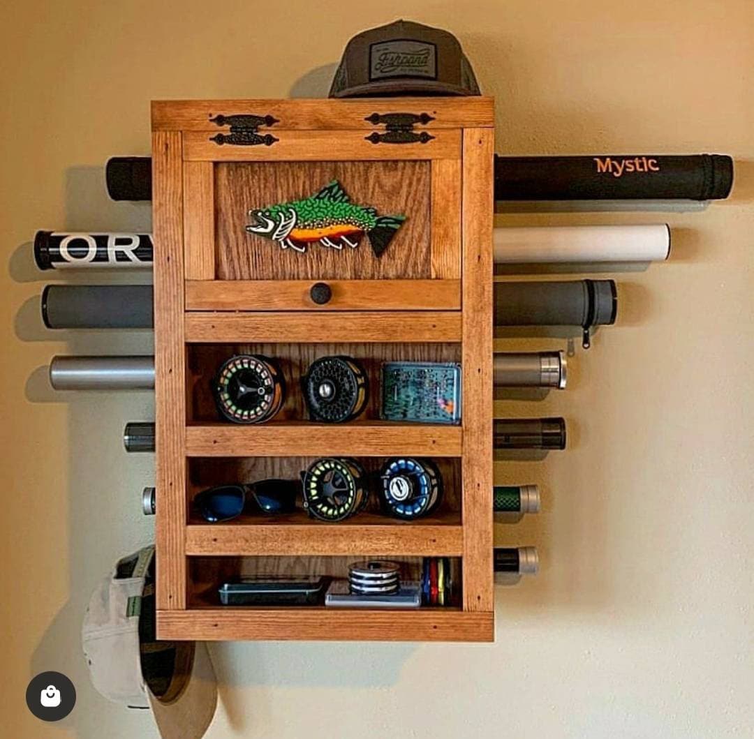 The Kinniconnick Creek Fly Rod & Reel Storage Cabinet -  Canada