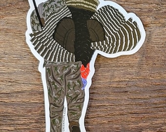 Turkey Hunter Sticker Decal