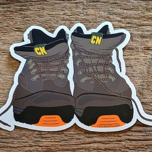 Hiking Boots Sticker Decal - See Listing for Discounts!