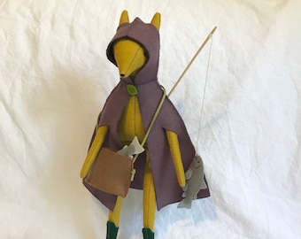 DIY Sewing Pattern - Make your very own Wulver Wolf - Art Doll Hand Sewing Pattern