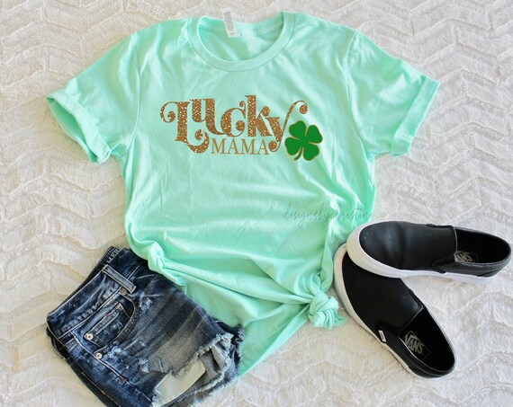 St. Patricks Day Shirt | Lucky Mama Shirt | Lucky Irish shirt | Cute St Patricks Shirt | StPattys Shirt | Irish Day Shirt | Lucky Mom shirt