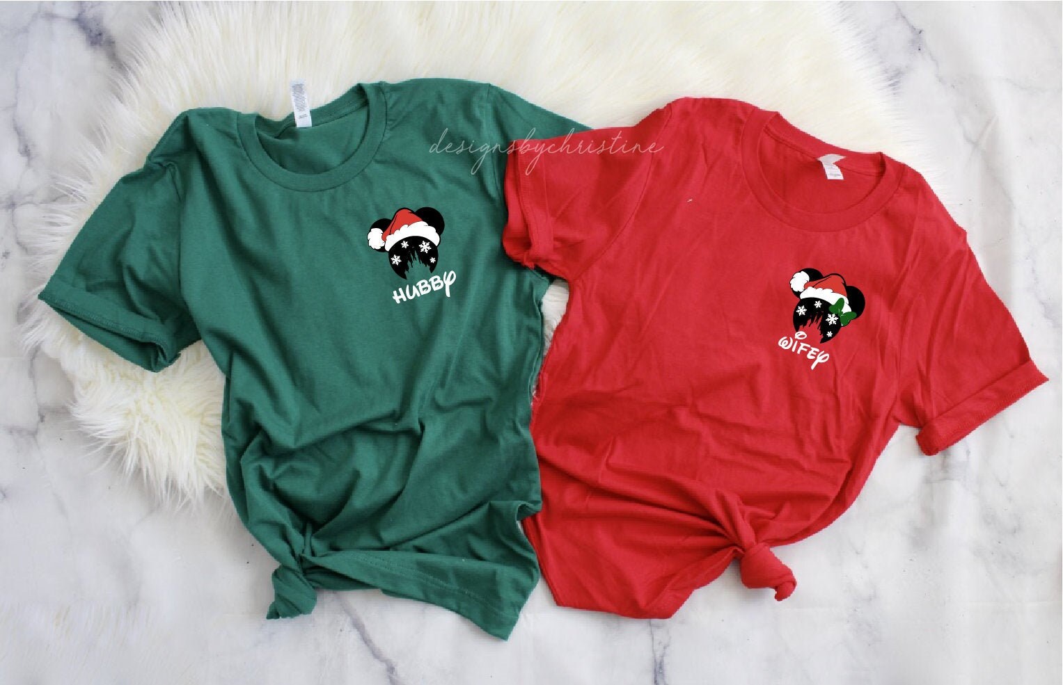 Couple Disney Christmas Shirts | Mickey 