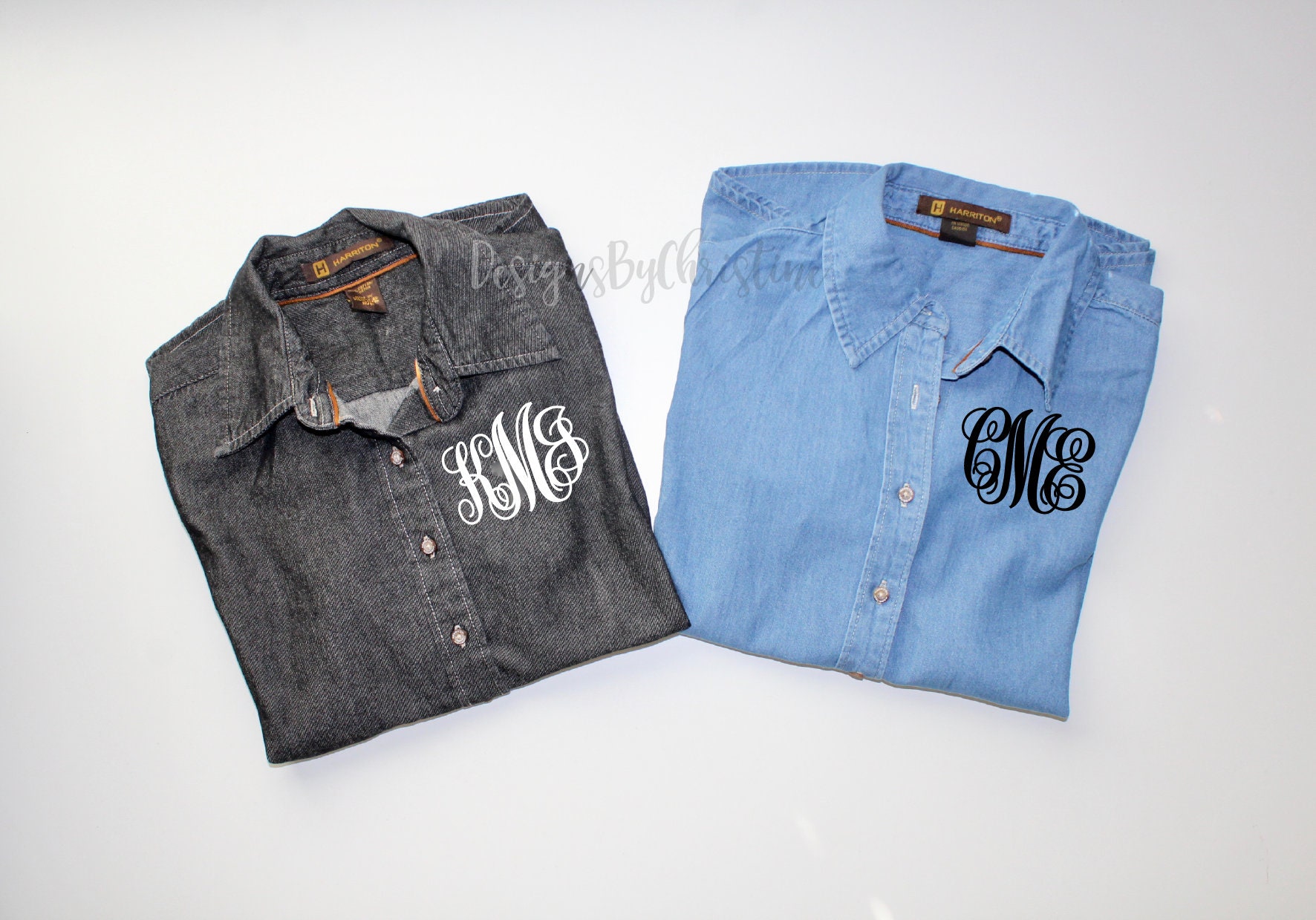 bridesmaid denim shirts