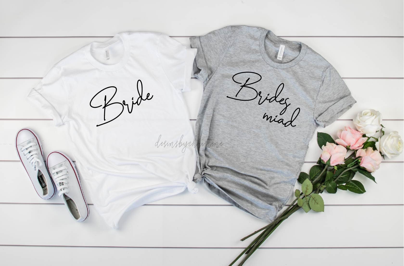 bridal party getting ready shirts