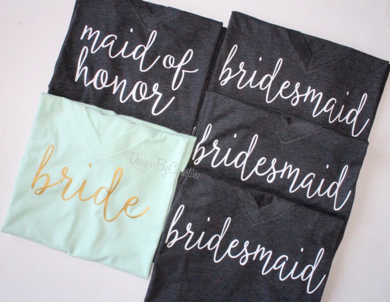 Bridal Party Shirt Set. Bridal Party Set. Bridal Bridal Party Etsy