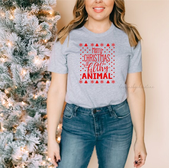 Merry Christmas Ya Filthy Animal Shirt | ugly Christmas Shirt | Cute ugly Christmas Shirt | christmas tee | Home alone Tee