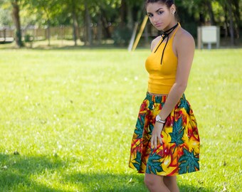 Aserεwa African Print Ankara Skirt