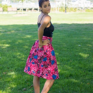Dasusuo African Print Ankara Skirt
