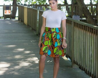 Twereboɔ African Print Ankara Skirt