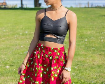 Aduhwan African Print Ankara Skirt