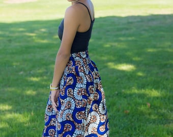 AKOMA NTOSO Ankara Print Skirt