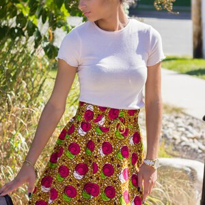 AKETESIA High Waisted Flare skirt