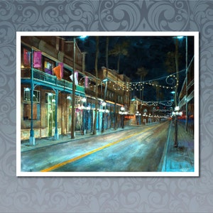 Ybor City Tampa Florida Art Print, Great Gift Idea for Art Lovers, Gift for Him, Gift for Her.