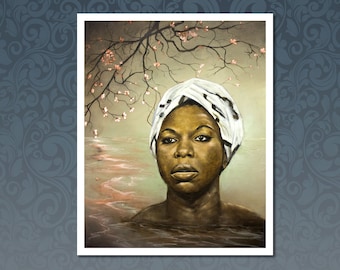Nina Simone Art Print, Great Gift Idea for Art Lovers, Gift for Her, Gift for Him