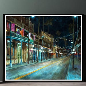 Ybor City Tampa Florida Art Print, Great Gift Idea for Art Lovers, Gift for Him, Gift for Her.