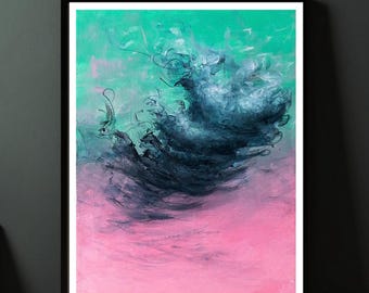 Colorful Cloud Giclee Art Print | High-Quality Wall Art | Unique Home Decor | Perfect Gift for Art Lovers