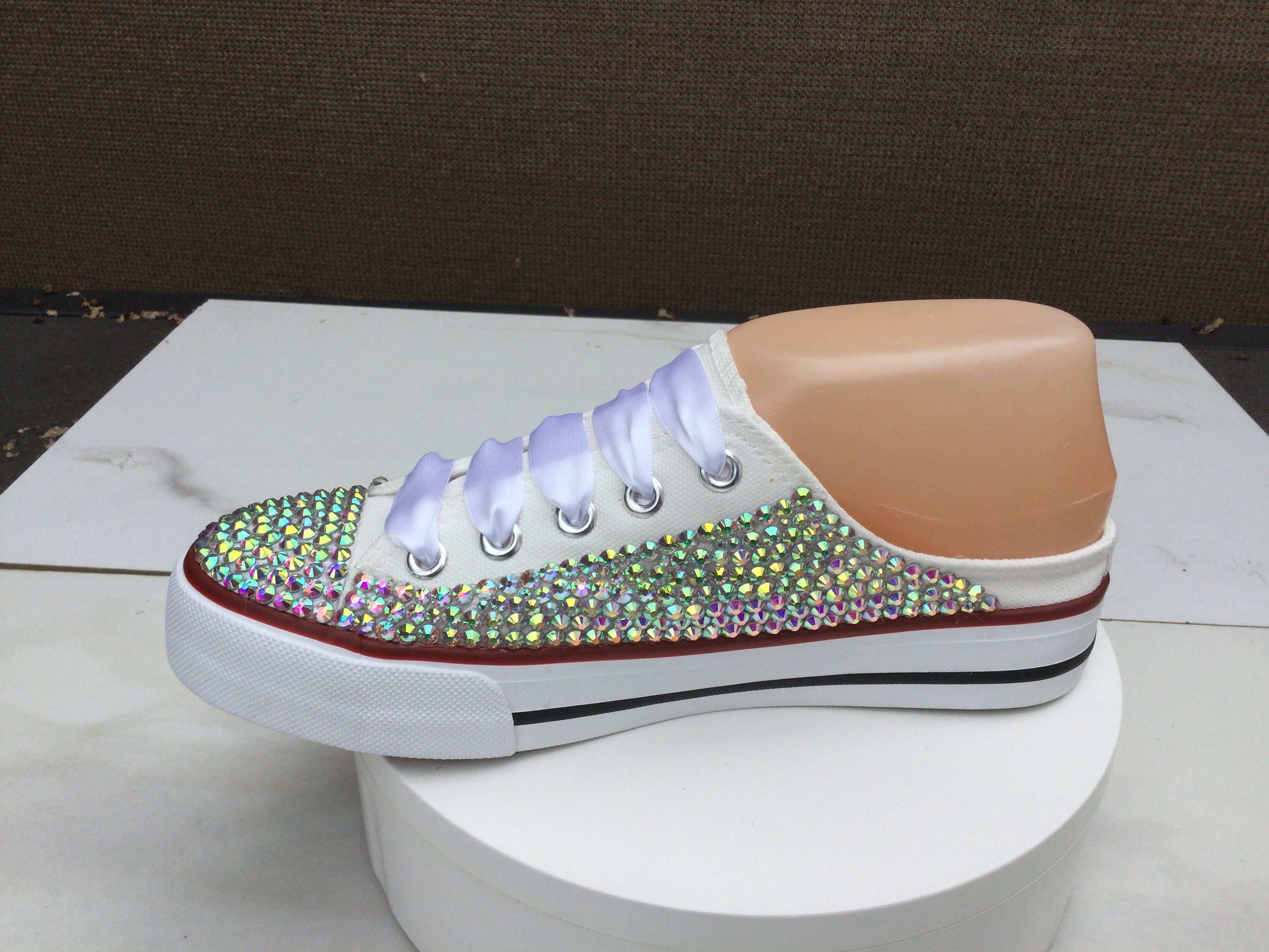 rhinestone slip ons