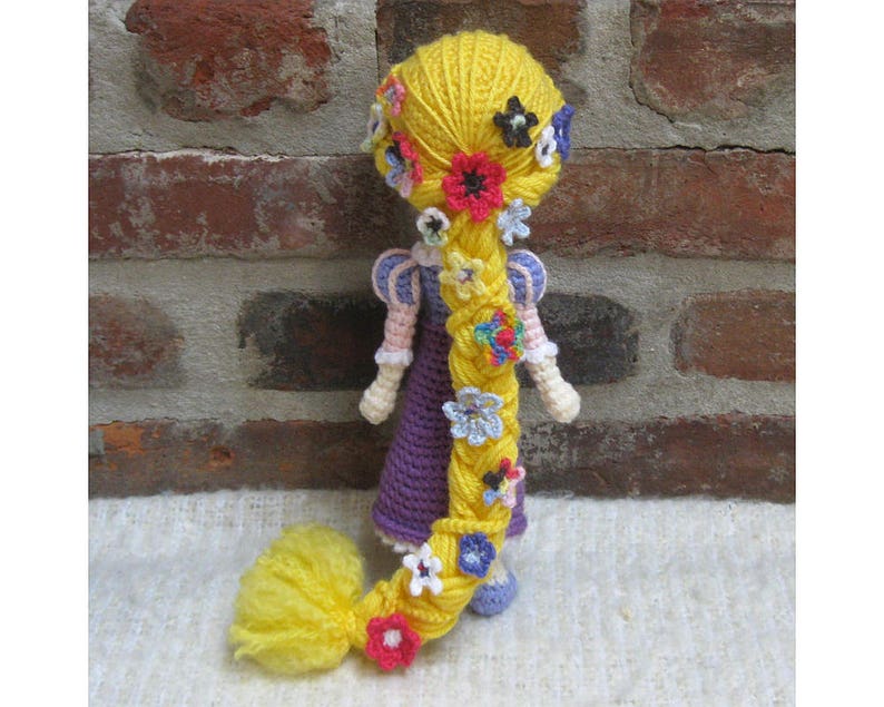 RAPUNZEL Amigurumi Pattern Crochet Doll Pattern Amigurumi Princess Pattern Tutorial PDF Plush Doll Girl image 2