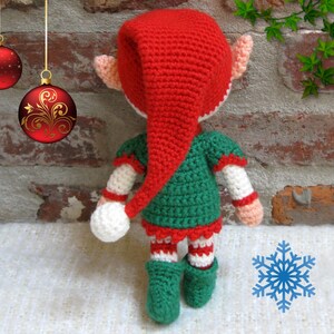 Christmas Xmas ELF BOY Amigurumi Pattern Crochet Doll Pattern Tutorial PDF Plush Doll Boy image 3