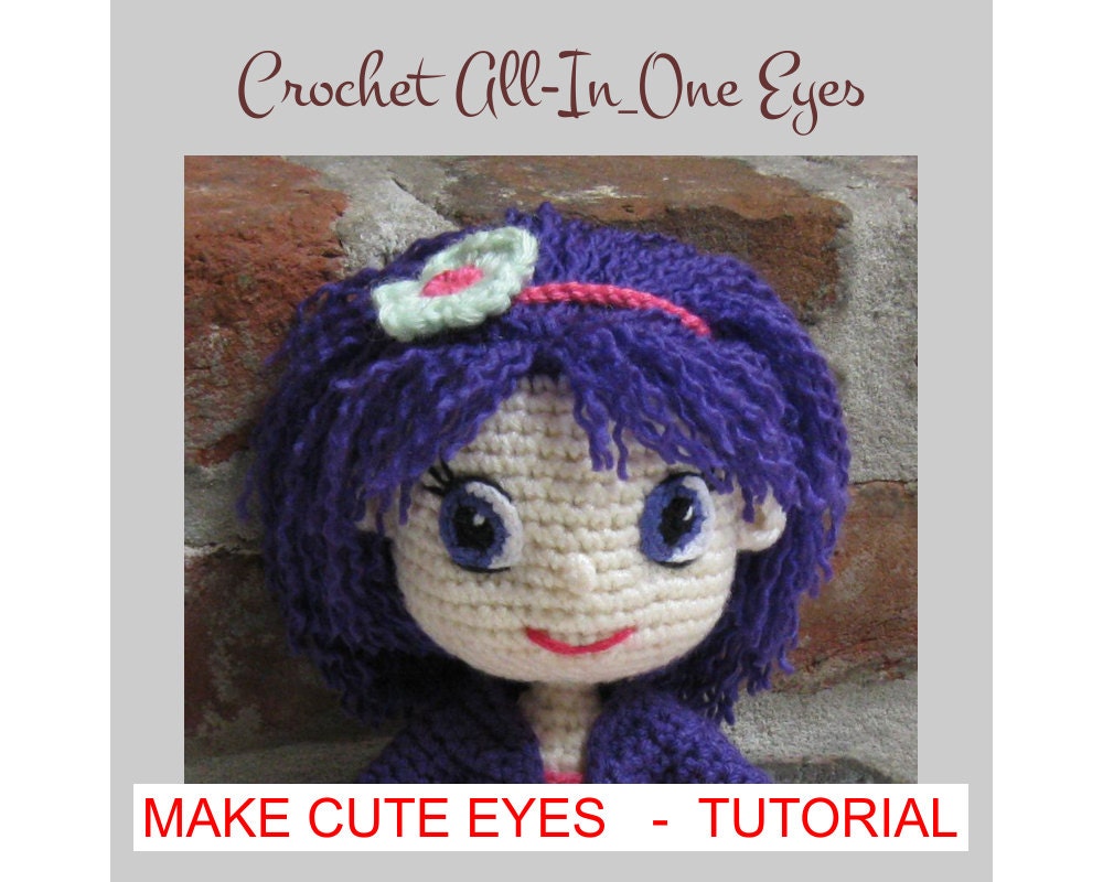 Crochet Doll Eyes Pattern  Crochet eyes, Crochet, Crochet doll