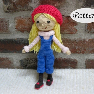 WINTER GIRL Amigurumi Pattern Crochet Doll Pattern image 1