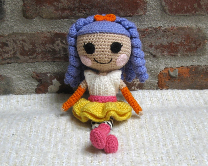 PATTERN Lalaloopsy Peanut Amigurumi Crochet Doll Photo Tutorial PDF image 2