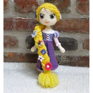 RAPUNZEL Amigurumi Pattern Crochet Doll Pattern Amigurumi Princess Pattern Tutorial PDF Plush Doll Girl image 3