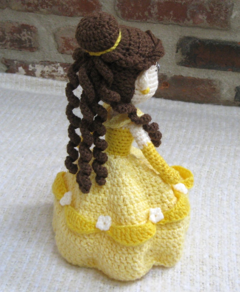 BELLE Amigurumi Pattern Crochet Doll Pattern Amigurumi Princess Pattern Tutorial PDF Plush Doll Girl image 3