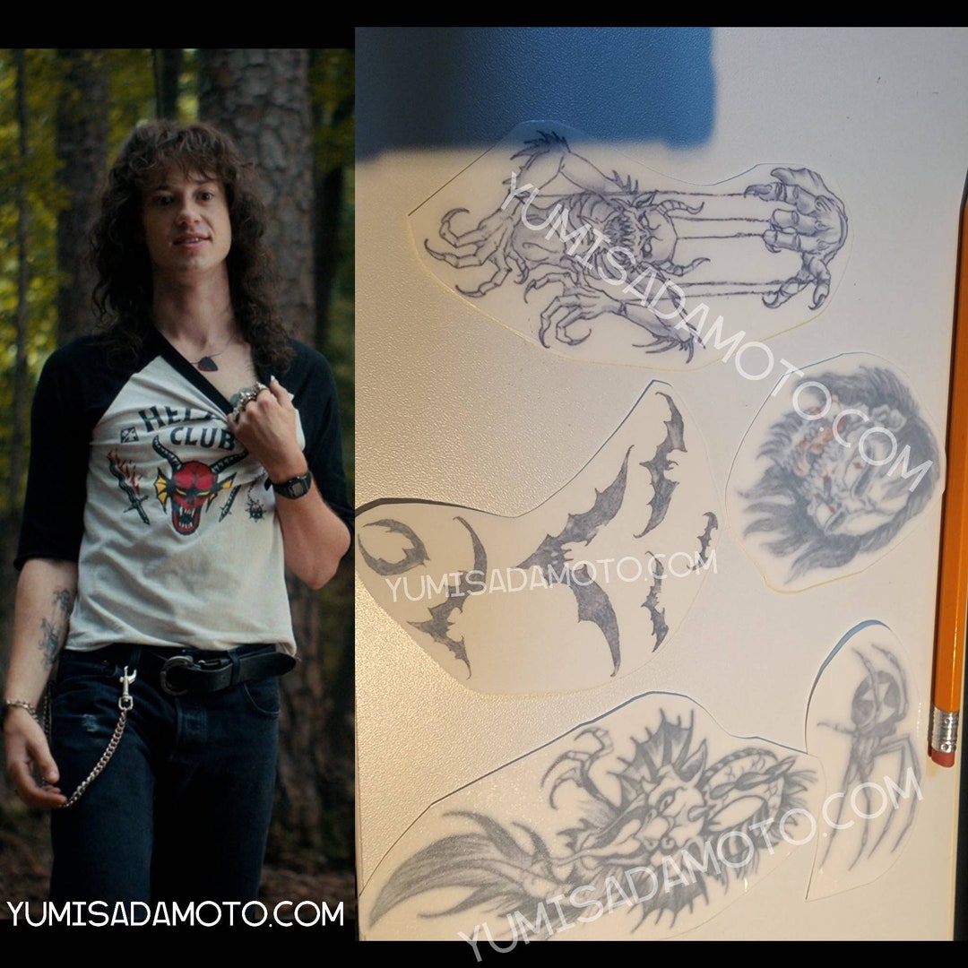 Stranger Cosplay Things 4 Costume Accessories Eddie Munson Scarf