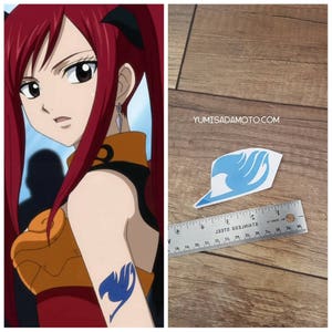Zhongkaihua Costume Cosplay Lucy Heartfilia (Fairy Tail) - Haut, Jupe, Accessoires - Tailles S à 3XL - Polyester