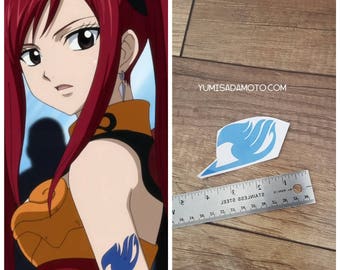 Erza Scarlet Temporary tattoo fairy tail cosplay costume tatoo anime