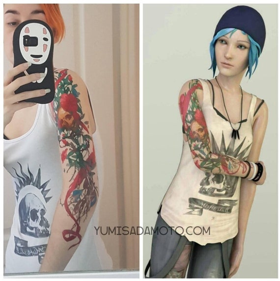 Chloe Life Is Strange Cosplay Bird On Red Sun Graphic Shirt Chloe Life Is Strange Cosplay Bird On Red Sun Graphic Shirt