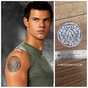 Jacob Twilight saga temporary Tattoo team jacob Midnight sun Eclipse new moon breaking dawn the pack wolf