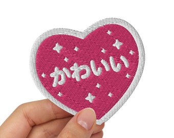 Kawaii Heart Embroidered patches