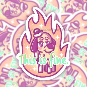 This is fine. Meme vinyl sticker