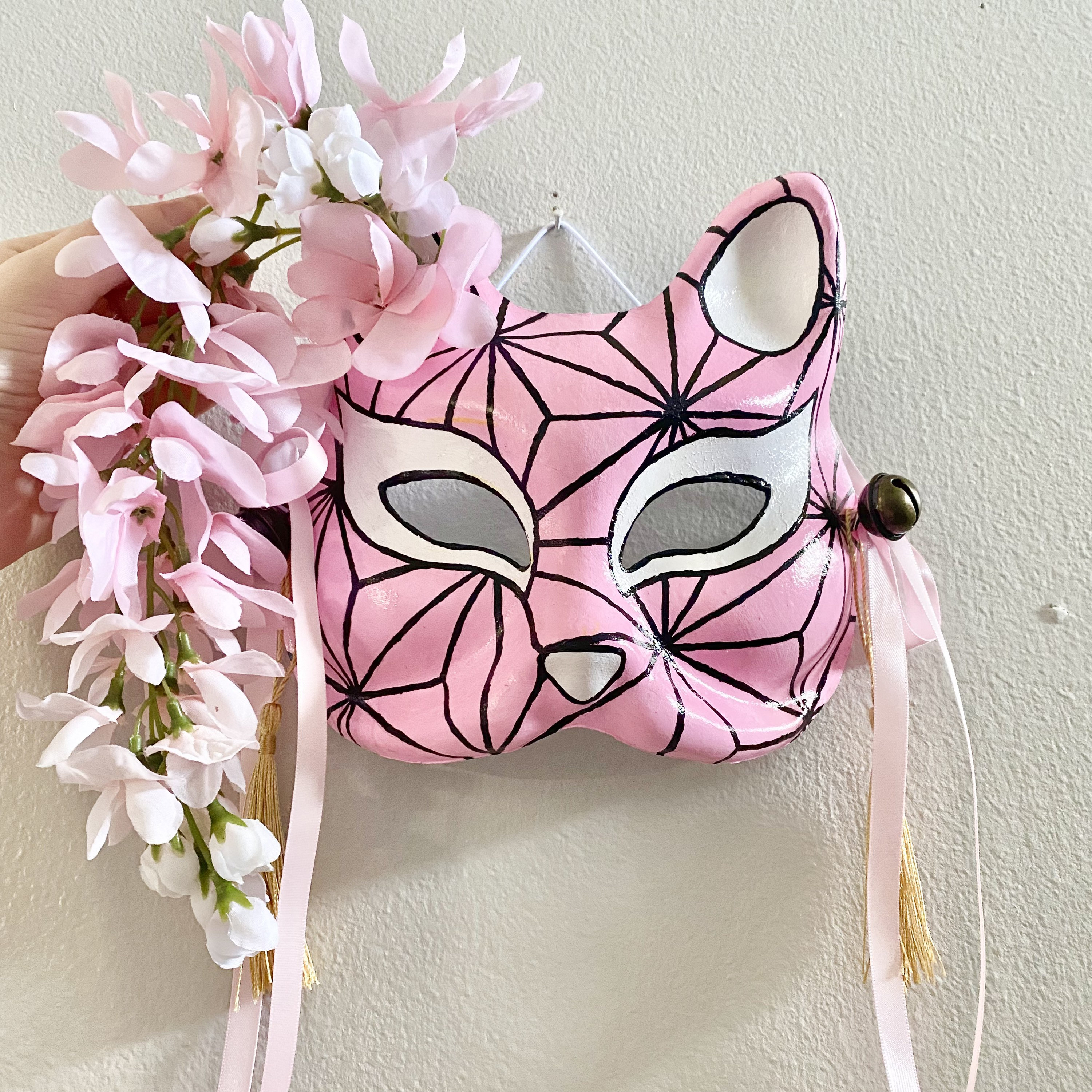 Kitsune Mask (deluxe) (with Flowers) - Etsy