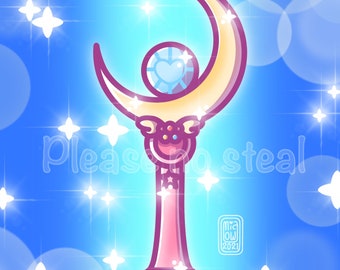 Magical Girl Wand 5”x7” print