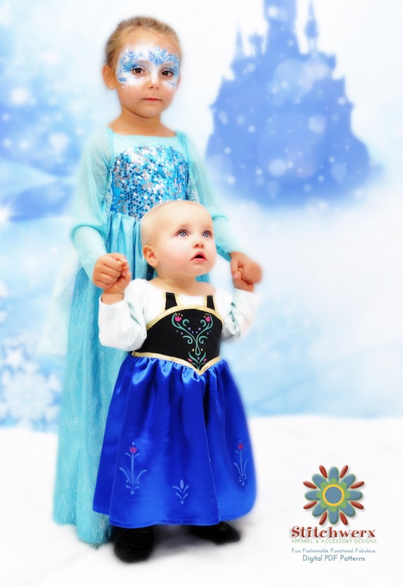 Frozen Inspired Princess Party Dress PDF Sewing Pattern for | Etsy