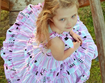 Tiers of Joy Dress & Tunic PDF Pattern for Infants and Girls size 12m to 12. Slim and Regular Fit Options