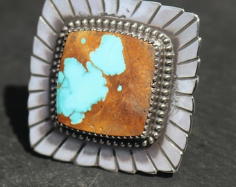 Royston Türkis Sterling Silber Statement Ring