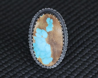 Royston Türkis Sterling Silber Statement Ring