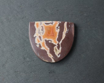 Cabochon tête sèche en agate