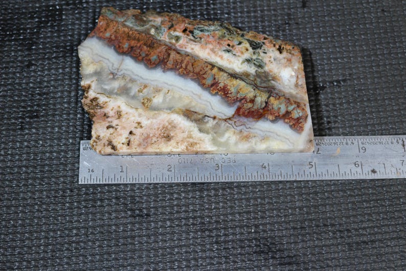 Stone Nature Ruler Prudent Man Plume Agate Slab - Etsy