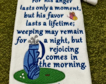 NEW, Golf Towel, Custom, Personalized, Scripture, Christian Gift