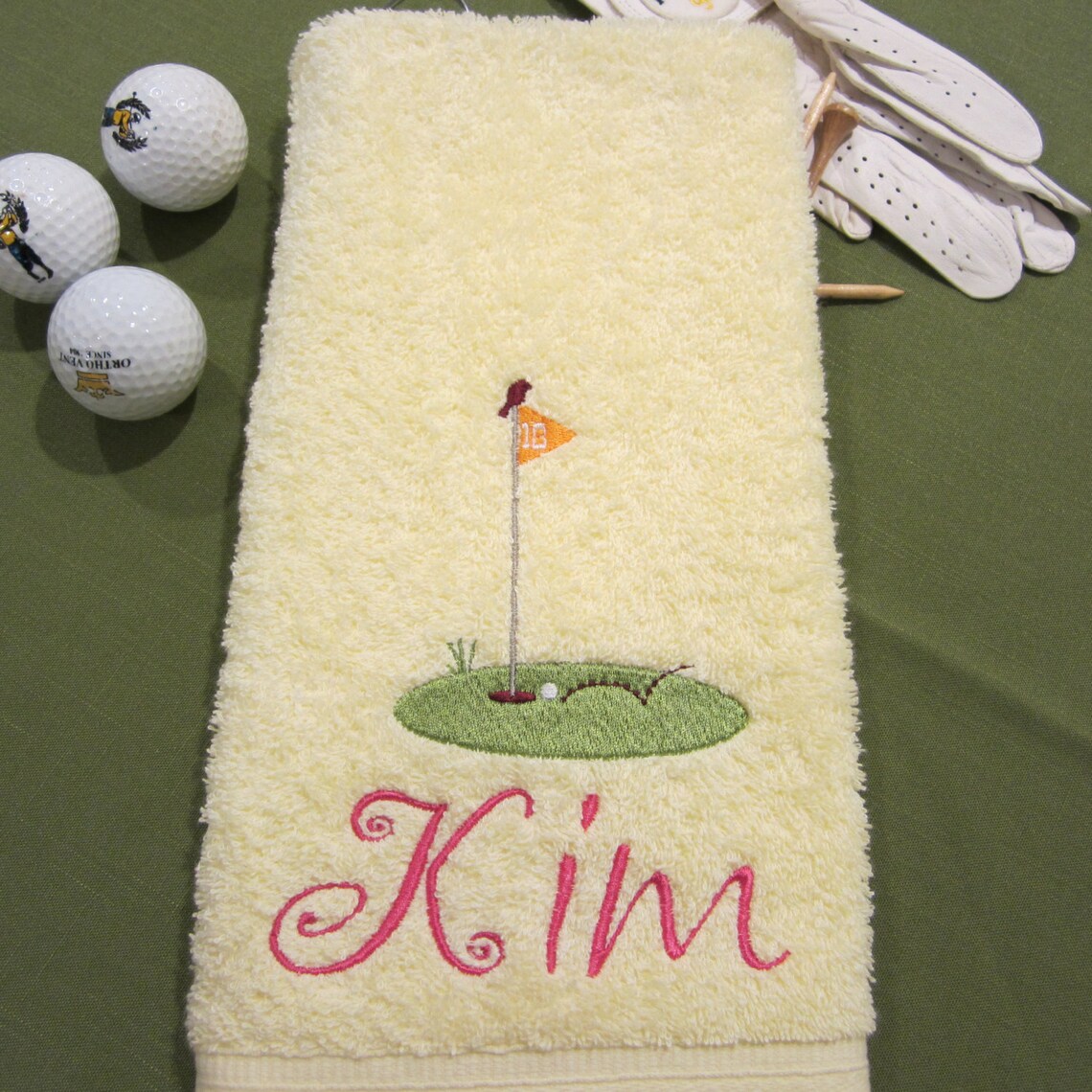 Personalized Golf Towel Embroidered Personalized 16 Etsy